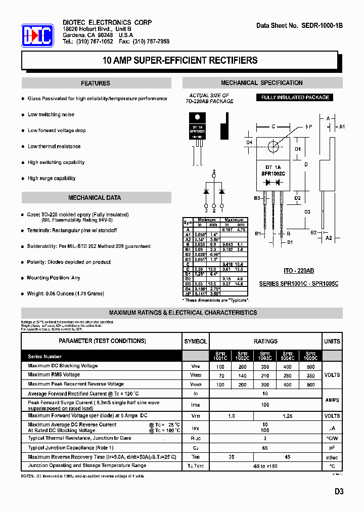SEDR-1000-1B_5480922.PDF Datasheet
