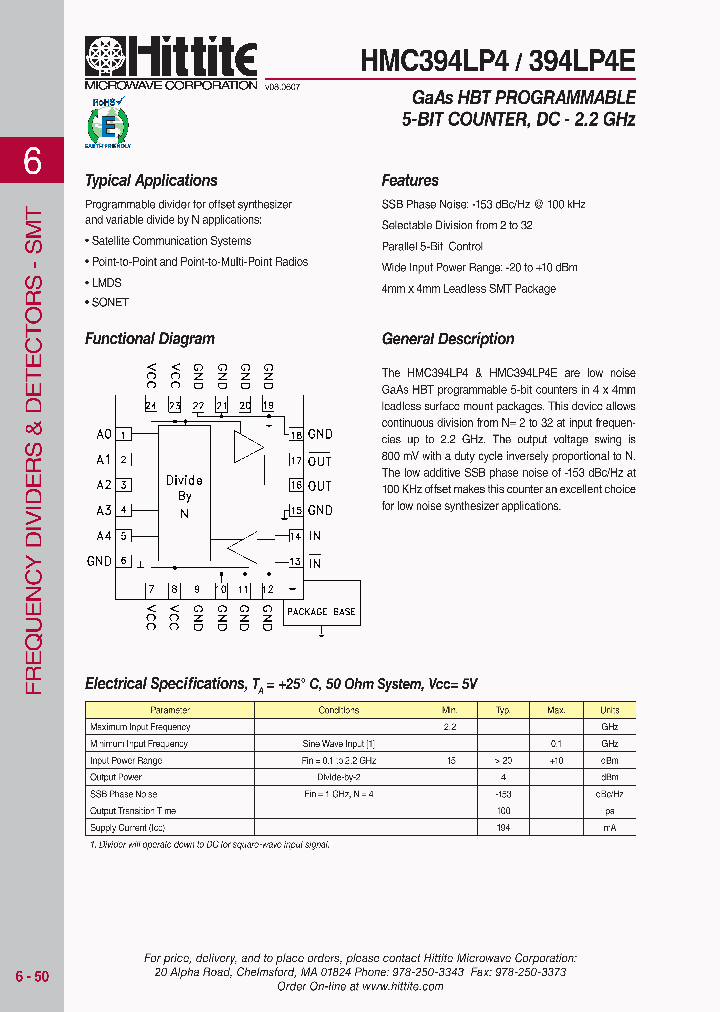 HMC394LP4E_5485406.PDF Datasheet