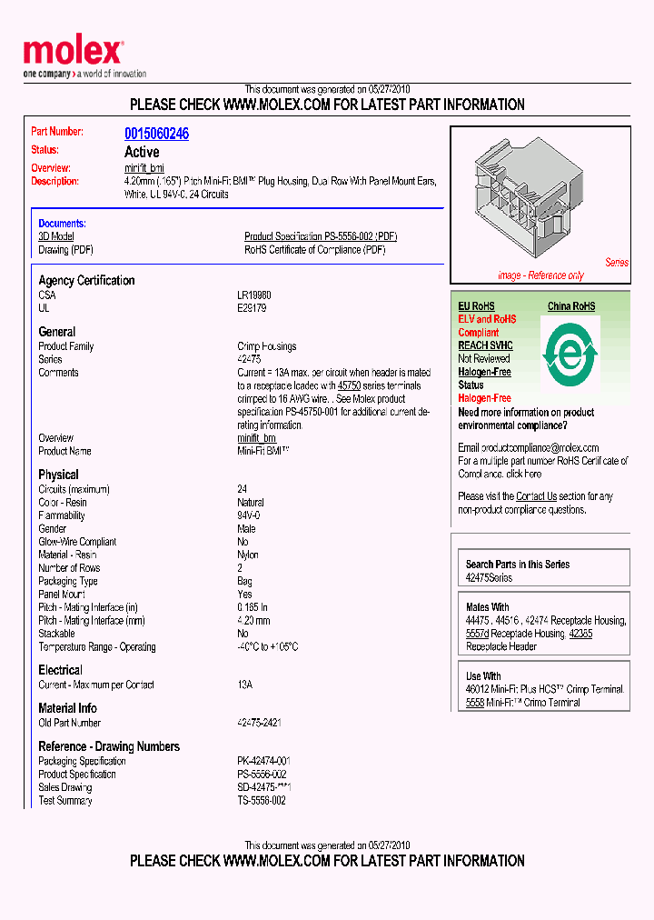 42475-2421_5485533.PDF Datasheet