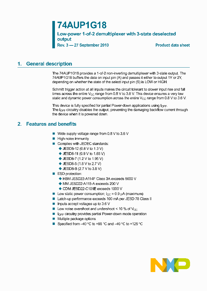 74AUP1G18GM_5487274.PDF Datasheet