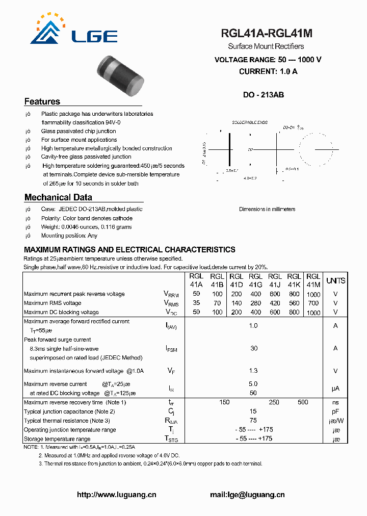 RGL41A_5490371.PDF Datasheet