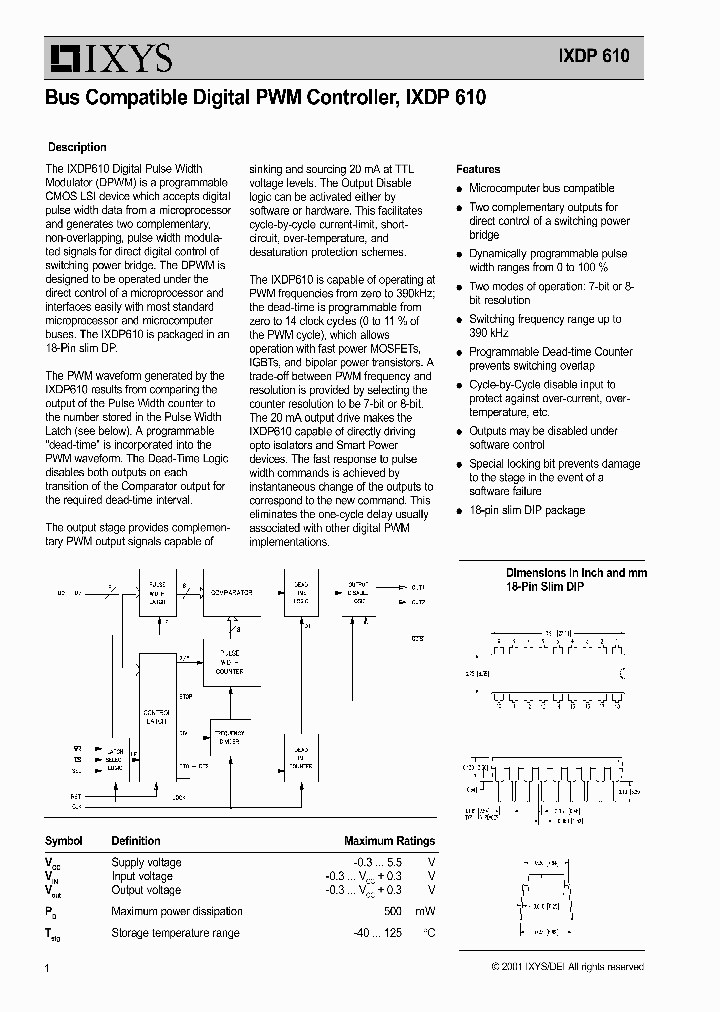 IXPD610_5492268.PDF Datasheet