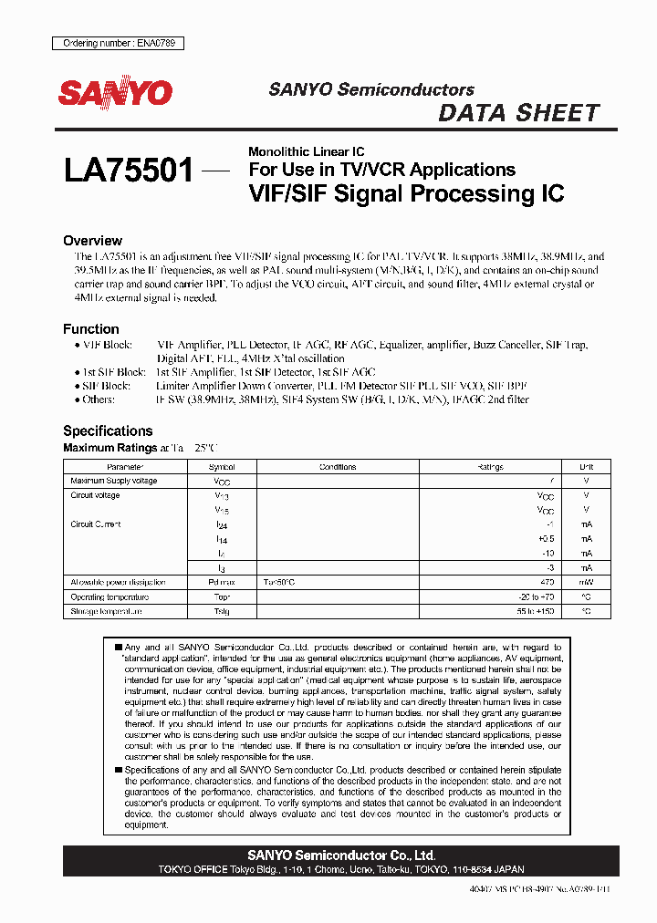 LA75501_5495767.PDF Datasheet