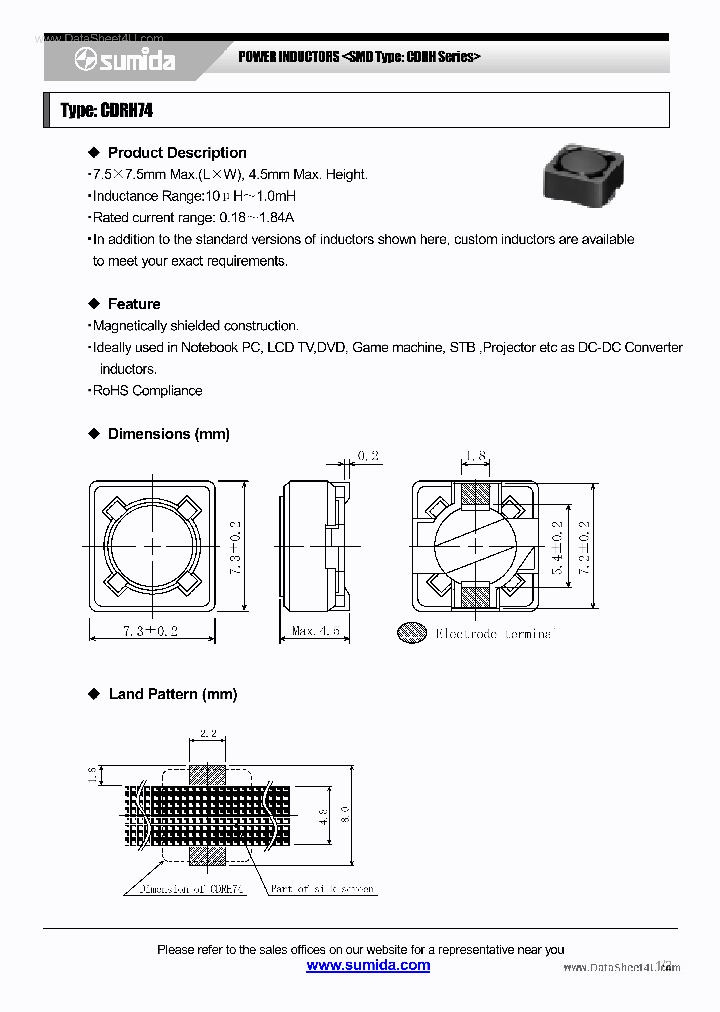 CDRH74_5496945.PDF Datasheet