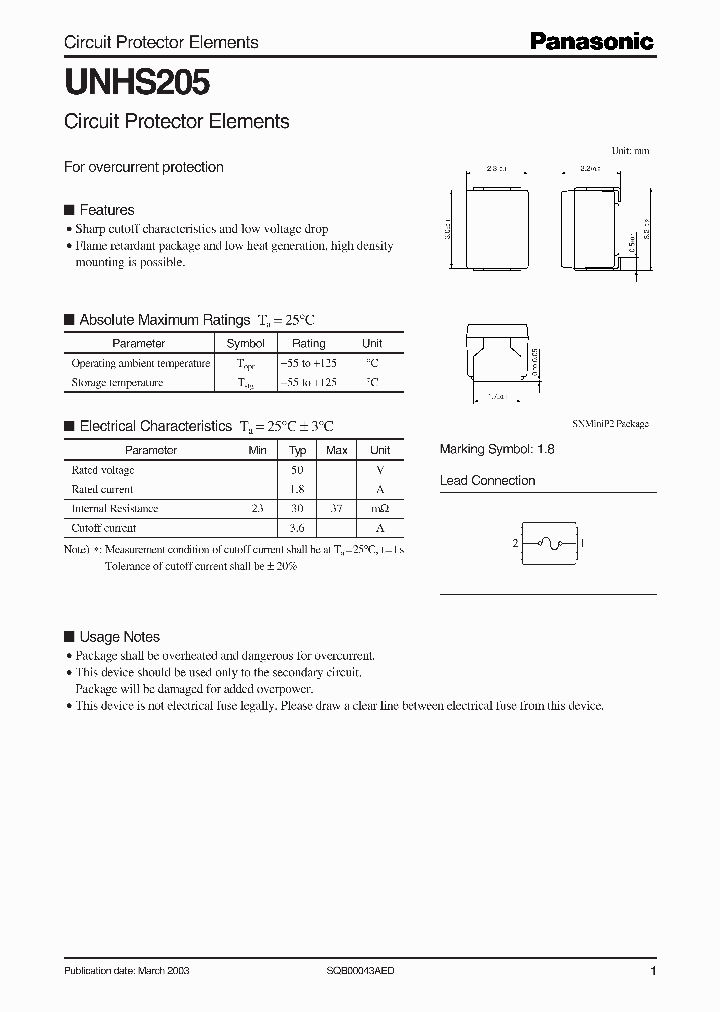 UNHS205_5497845.PDF Datasheet
