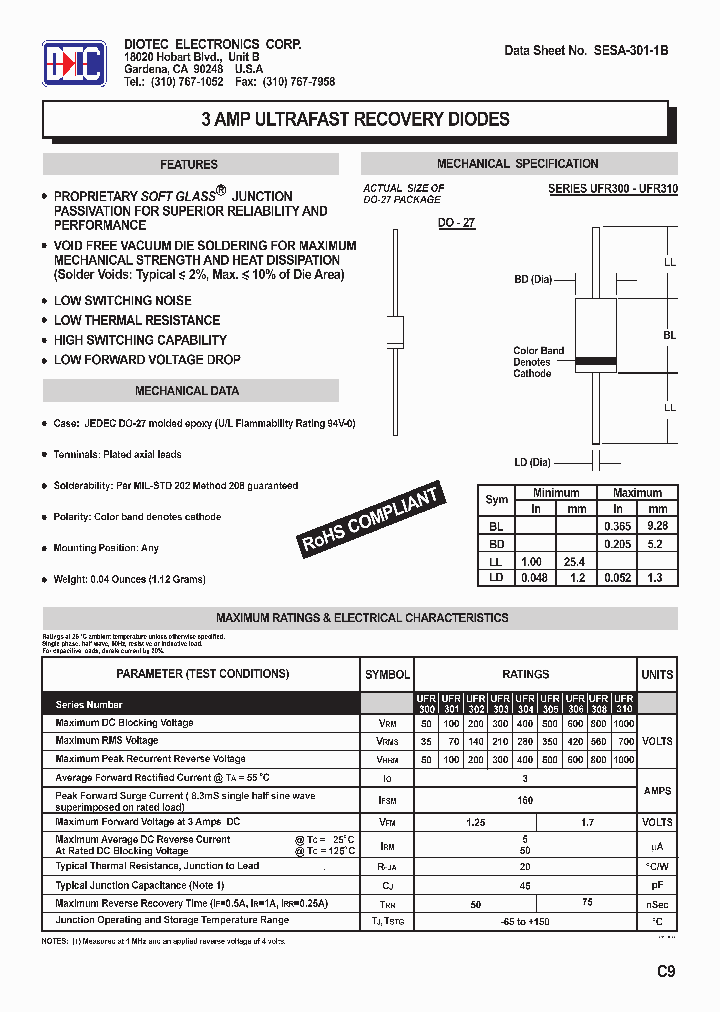 SESA-301-1B_5498618.PDF Datasheet