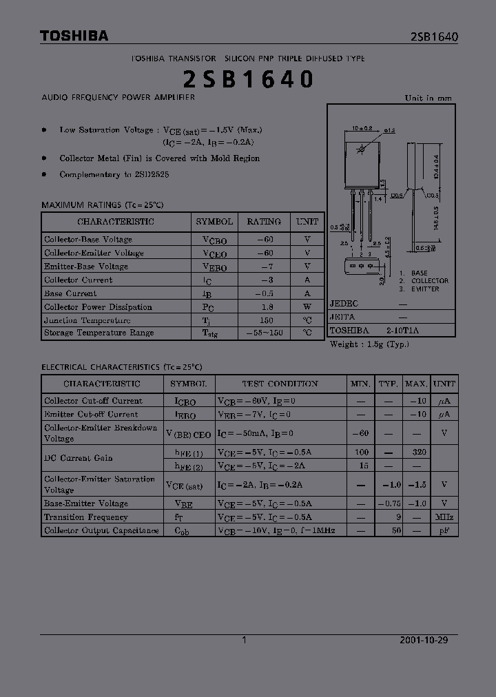 2SB1640_5499294.PDF Datasheet