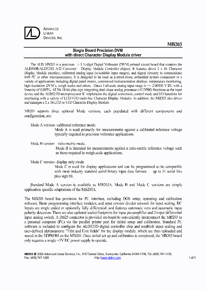 MB203A2V_5502939.PDF Datasheet
