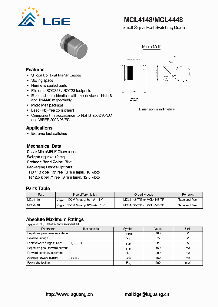 MCL4148_5506533.PDF Datasheet