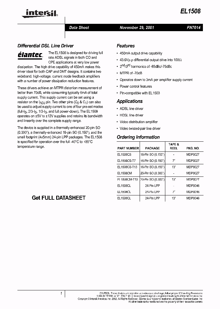 EL1508_5507885.PDF Datasheet