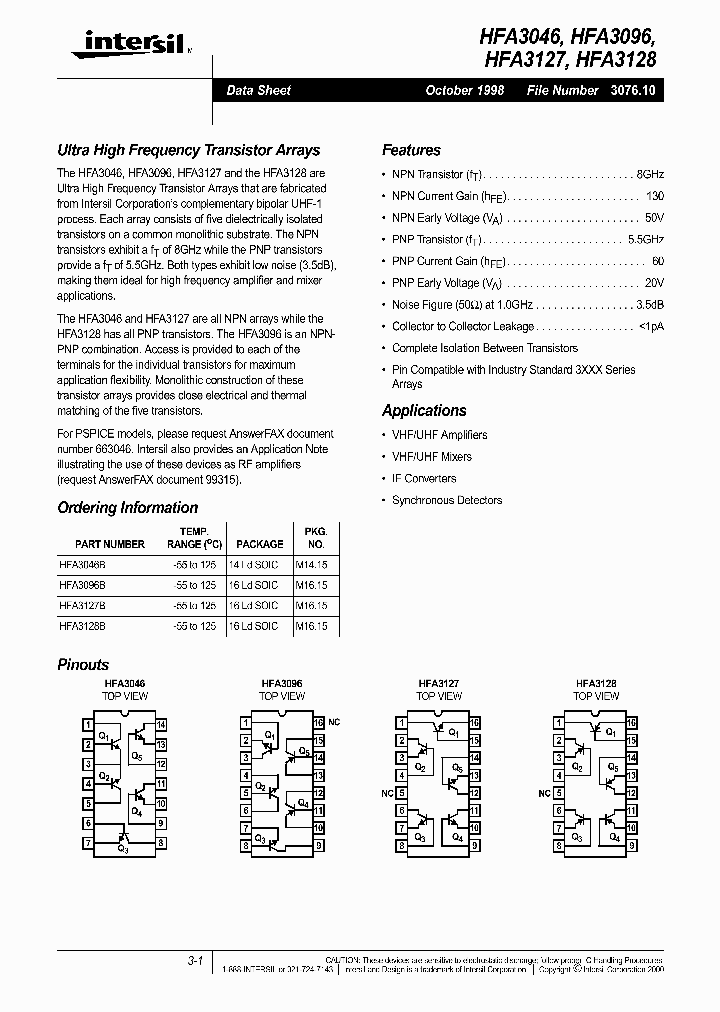 HFA3046_5516947.PDF Datasheet