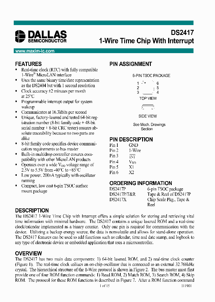 DS2417_5517797.PDF Datasheet