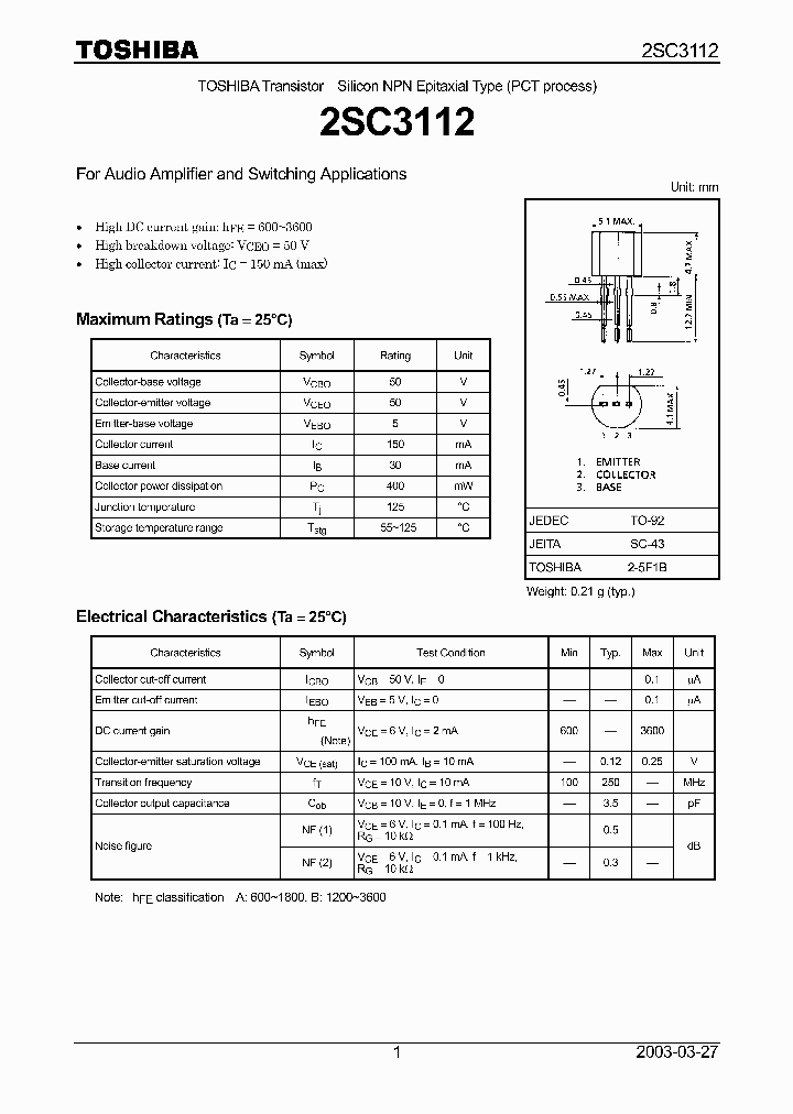 2SC3112_5518604.PDF Datasheet