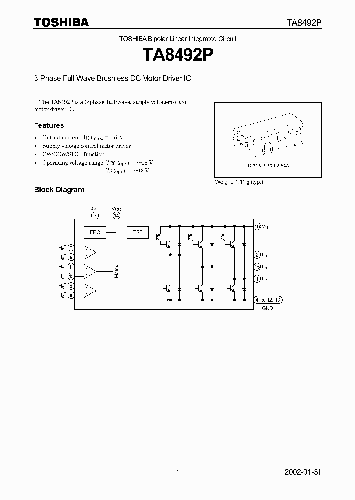 TA8492P_5518665.PDF Datasheet