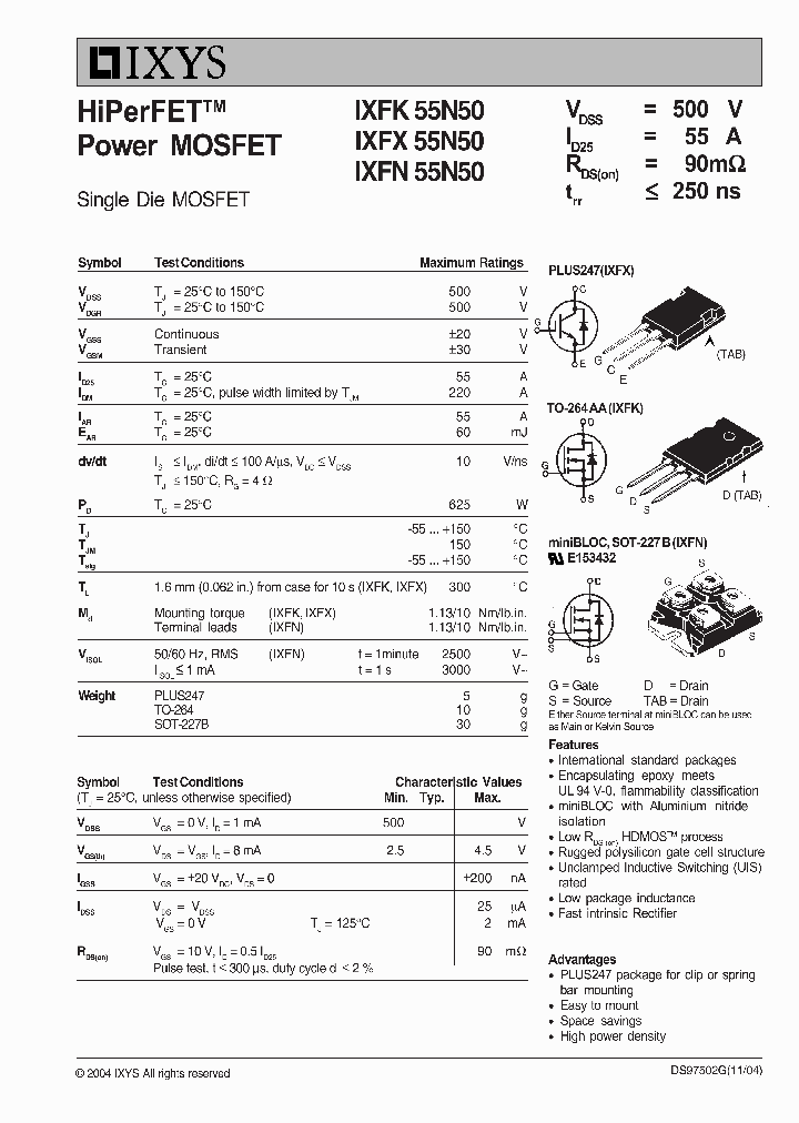 IXFK50N50_5519642.PDF Datasheet