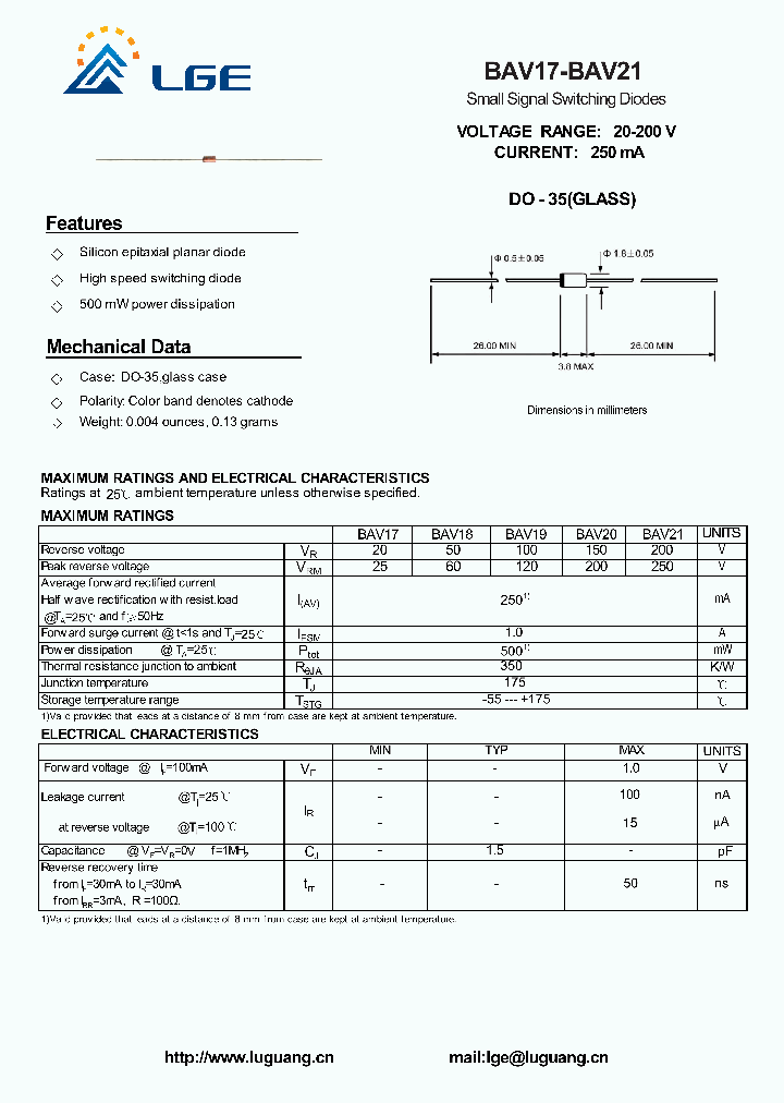 BAV18_5526013.PDF Datasheet