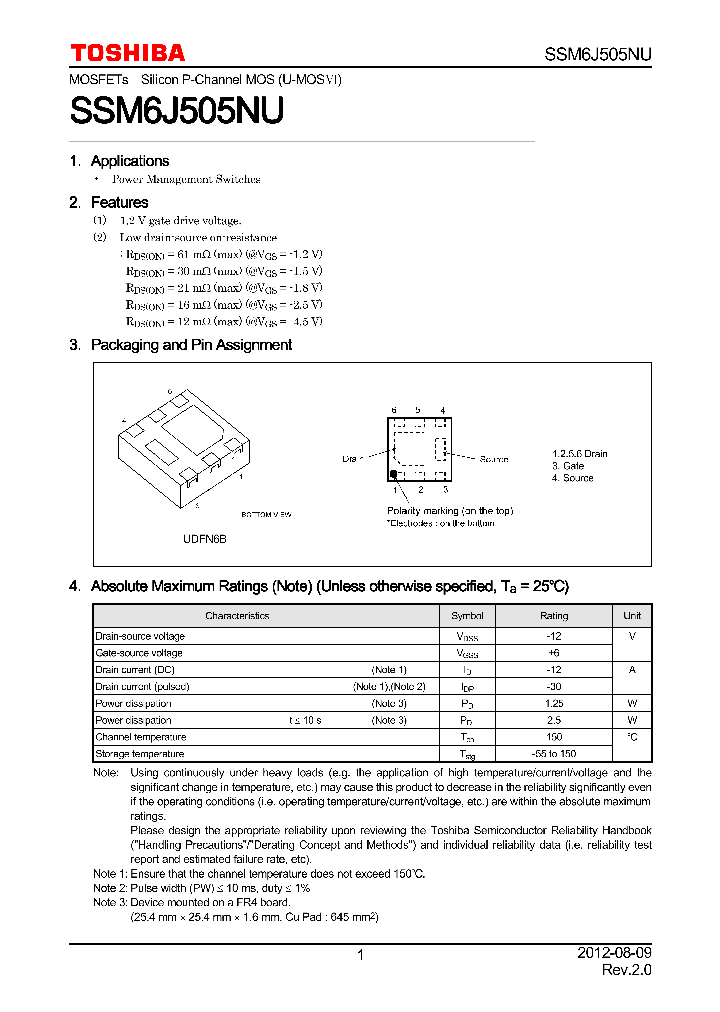 SSM6J505NU_5524716.PDF Datasheet