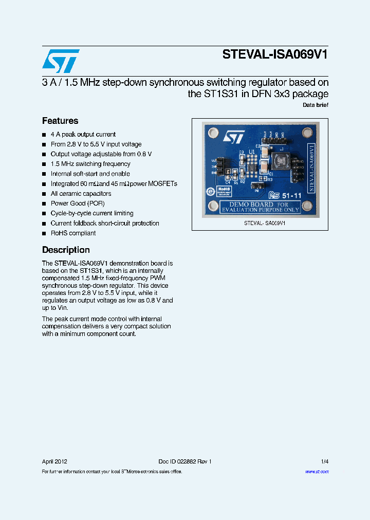 STEVAL-ISA069V1_5528997.PDF Datasheet