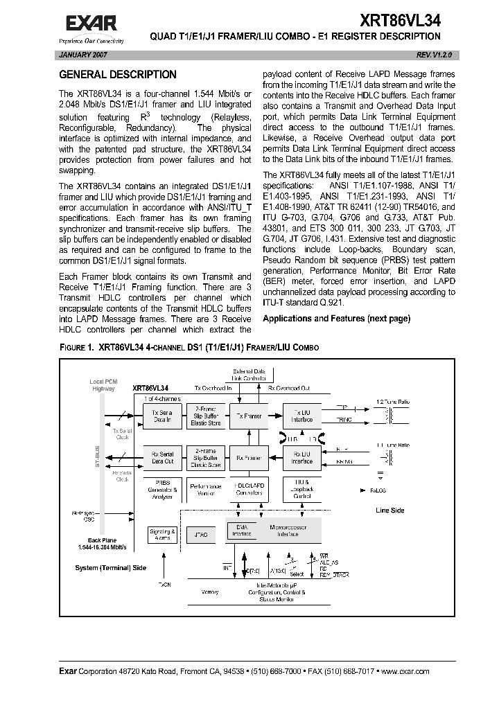 XRT86VL3407_5529891.PDF Datasheet