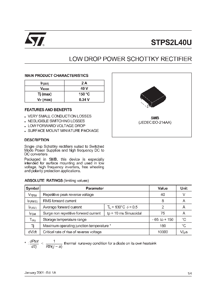 STPS2L40U_5531007.PDF Datasheet