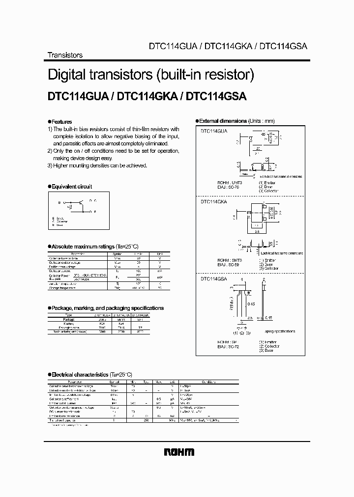 DTC114GA_5533071.PDF Datasheet