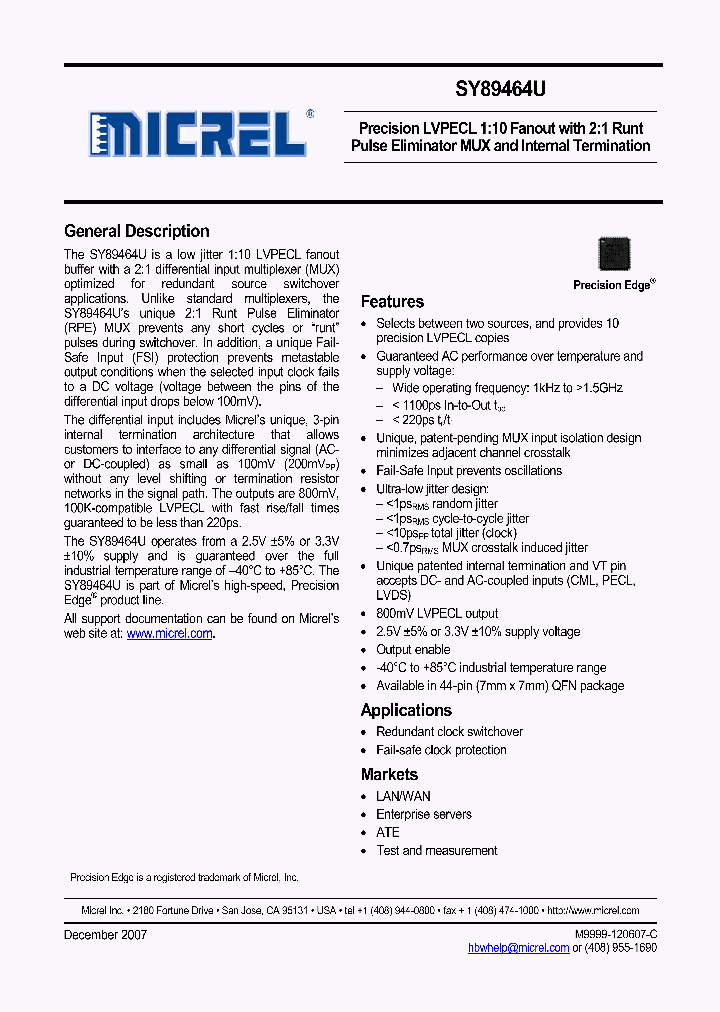 SY89464UMYTR_5534979.PDF Datasheet