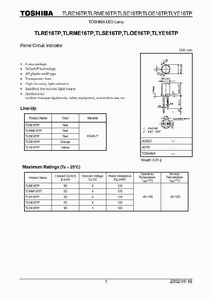 TLYE16TP_5539183.PDF Datasheet