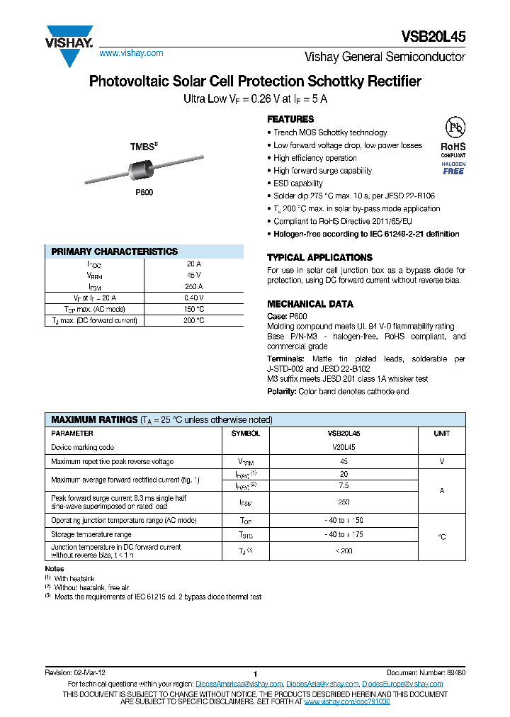VSB20L45-M354_5539883.PDF Datasheet