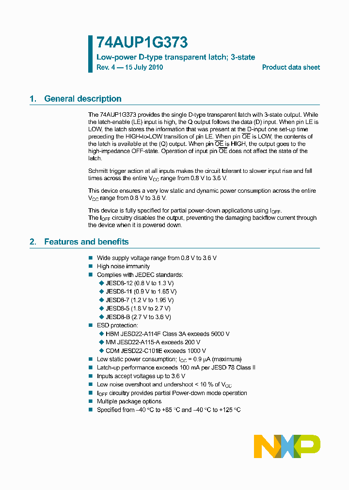 74AUP1G373GF_5541375.PDF Datasheet