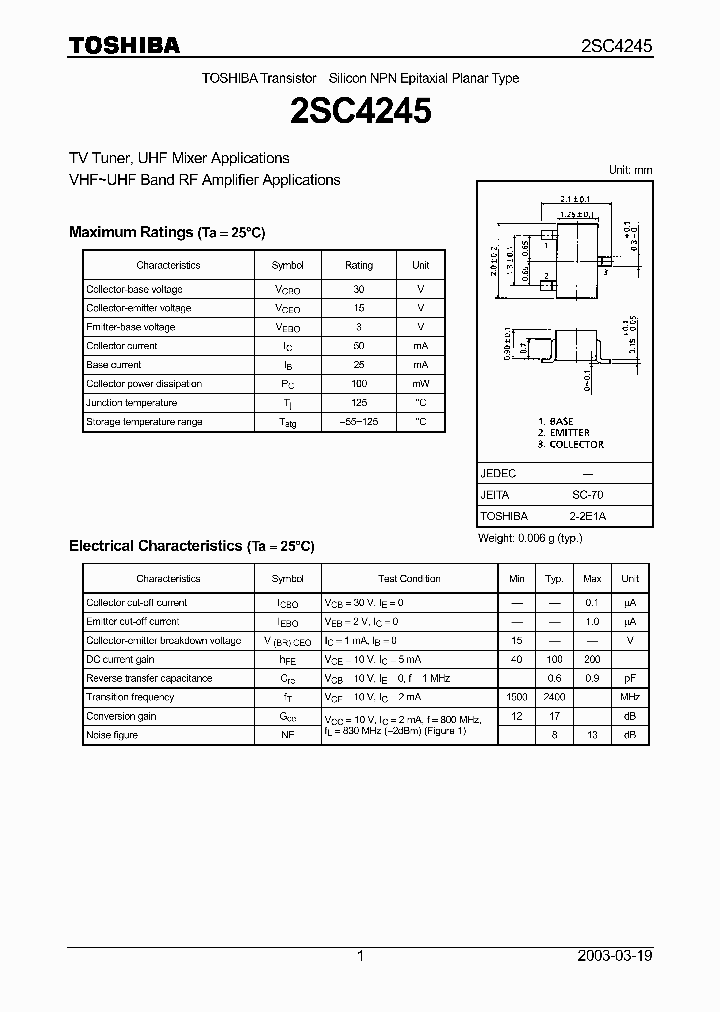 2SC4245_5550487.PDF Datasheet