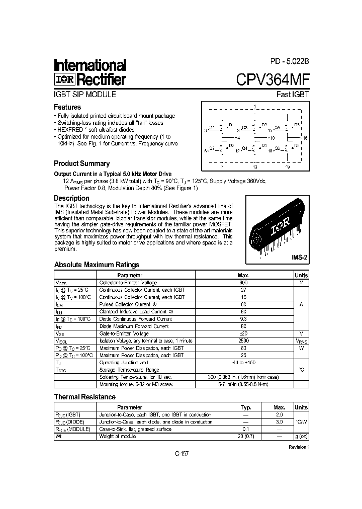 CPV364MF_5558301.PDF Datasheet