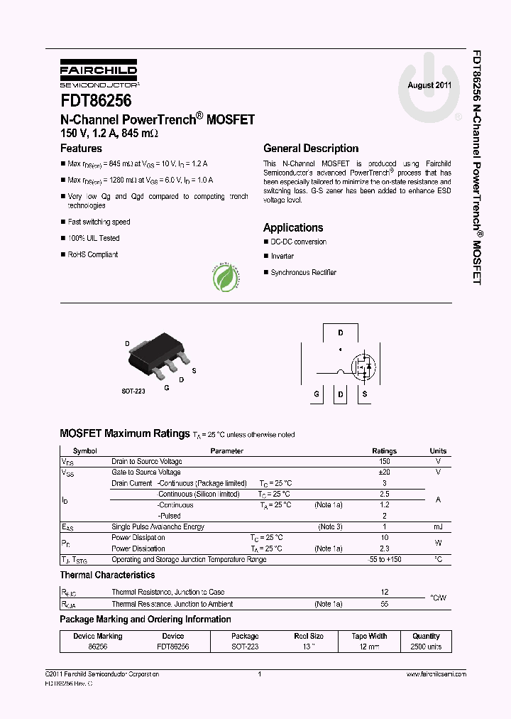 FDT86256_5559854.PDF Datasheet