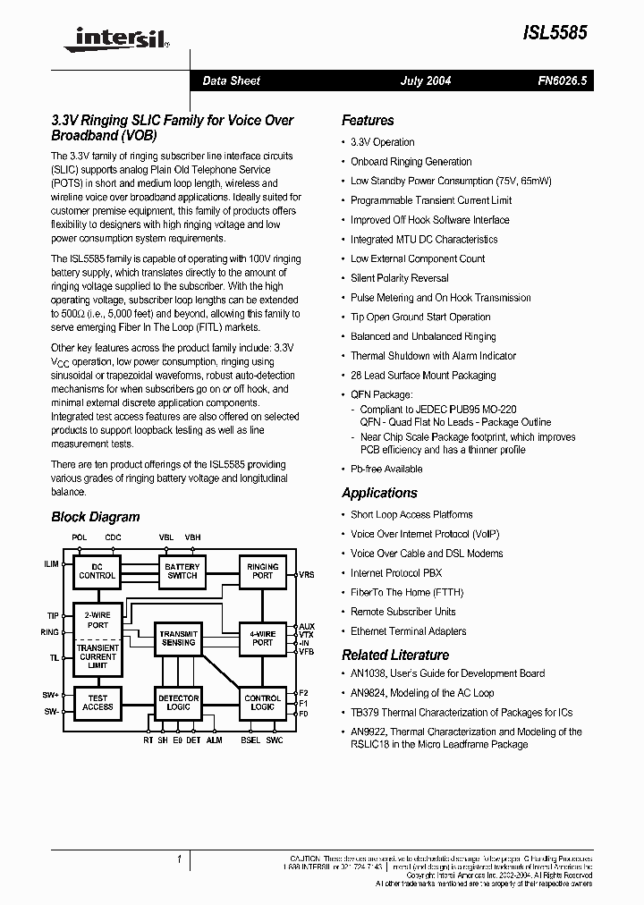 ISL5585_5561661.PDF Datasheet