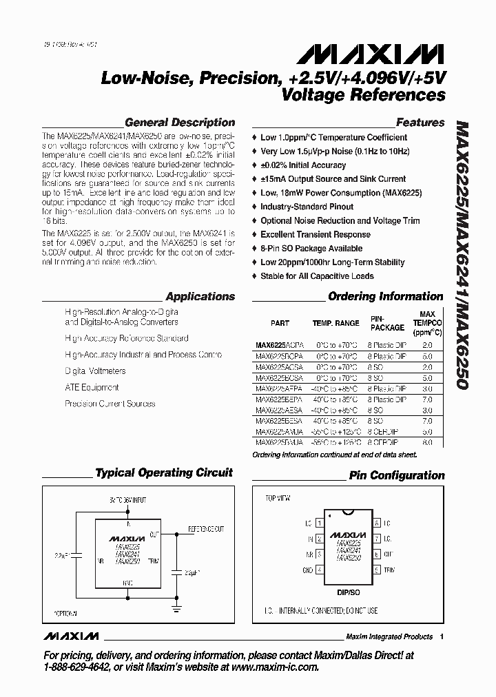 MAX6250BCSAT_5564491.PDF Datasheet