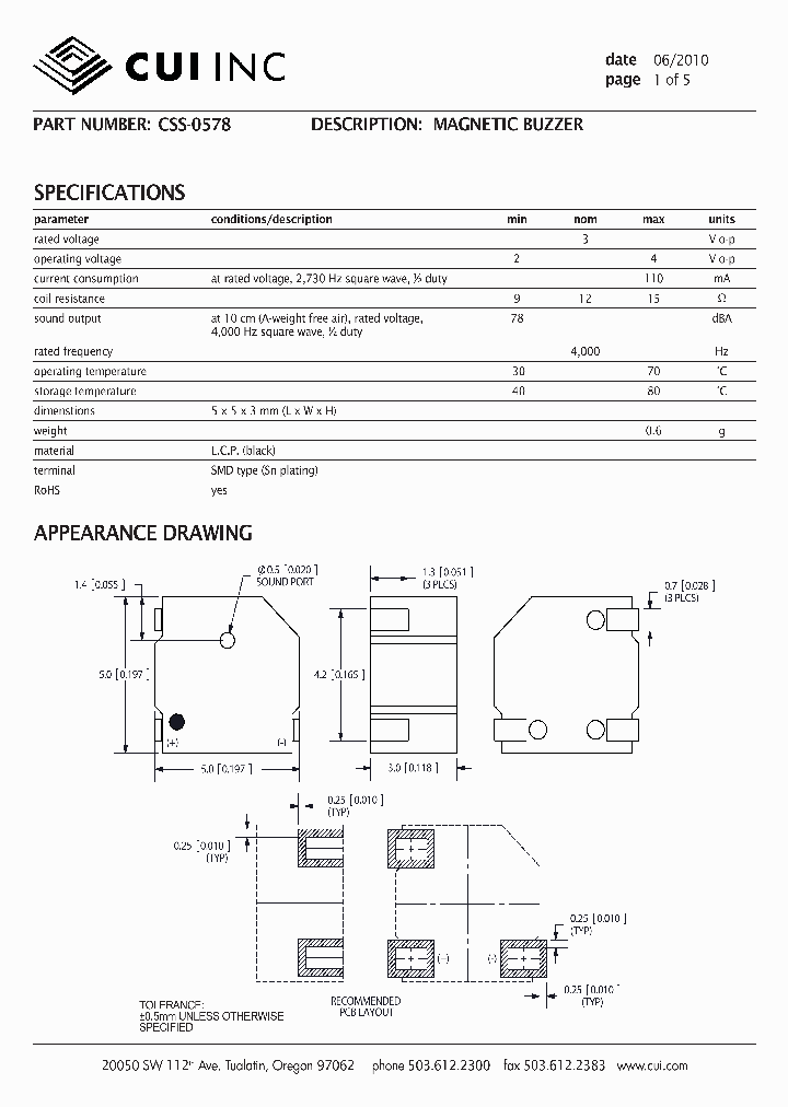CSS-0578_5568458.PDF Datasheet