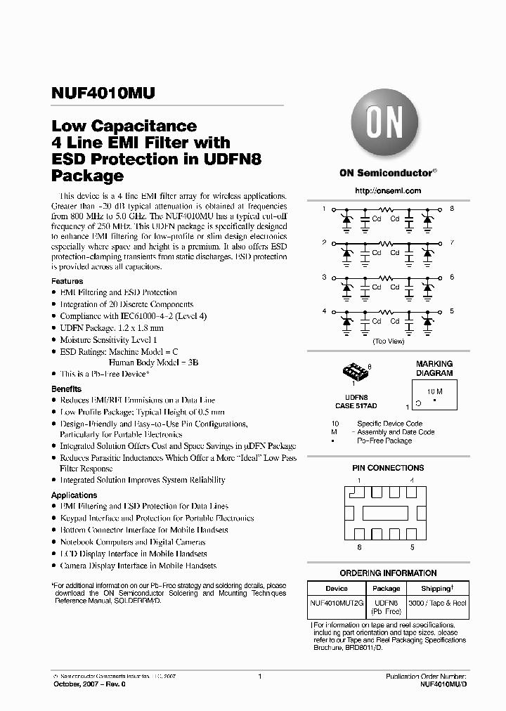 NUF4010MUT2G_5568781.PDF Datasheet