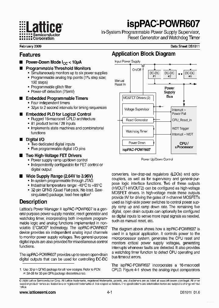 ISPPAC-POWR607_5568850.PDF Datasheet