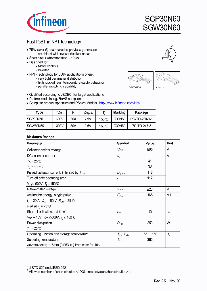 SGP30N6009_5570150.PDF Datasheet