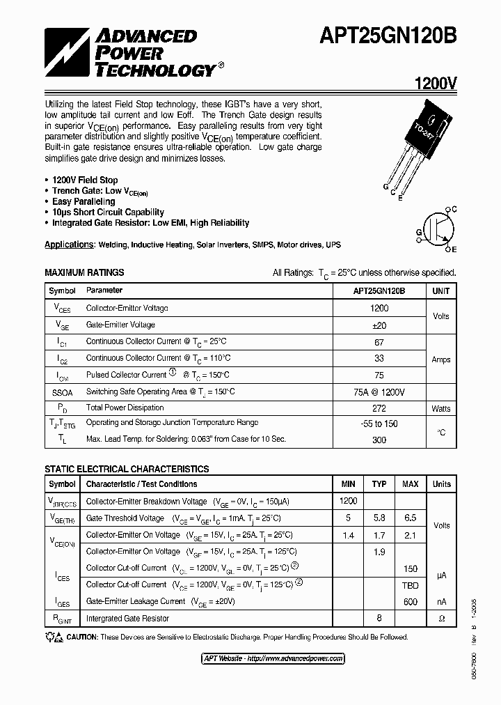 APT25GN120B_5572284.PDF Datasheet