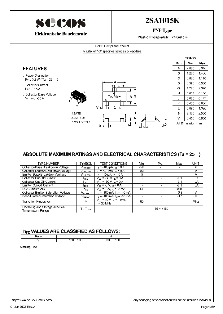 2SA1015K_5574574.PDF Datasheet