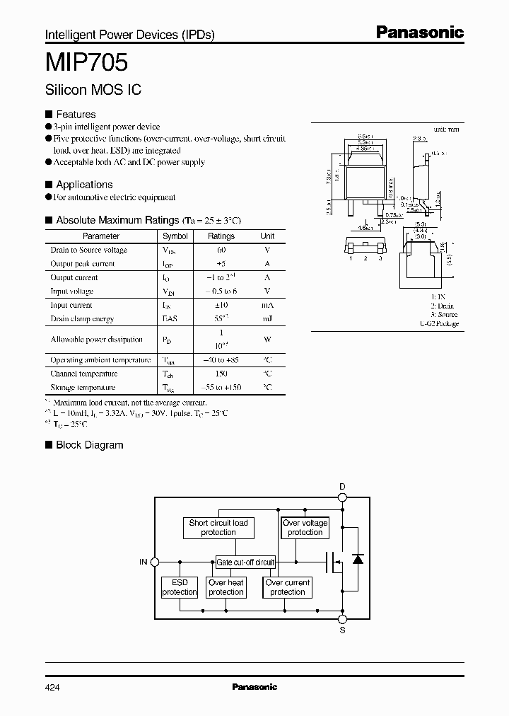 MIP705_5575943.PDF Datasheet