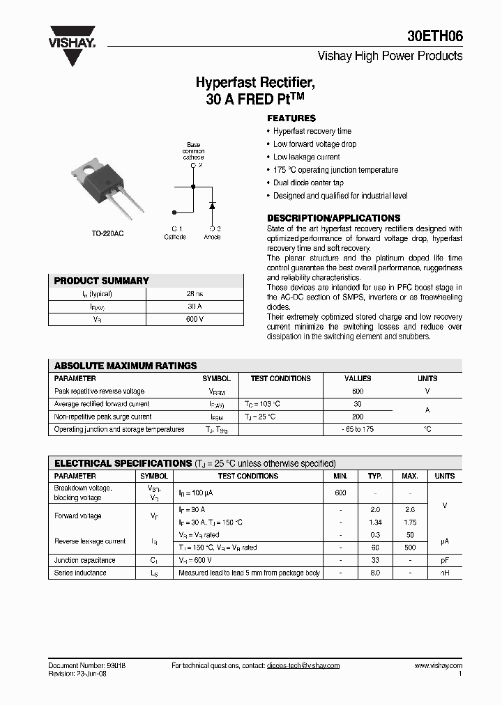 30ETH06_5576320.PDF Datasheet