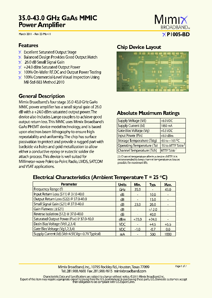 XP1005-BD_5577799.PDF Datasheet