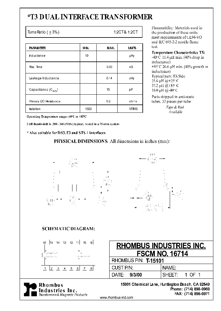 T-15101_5581407.PDF Datasheet