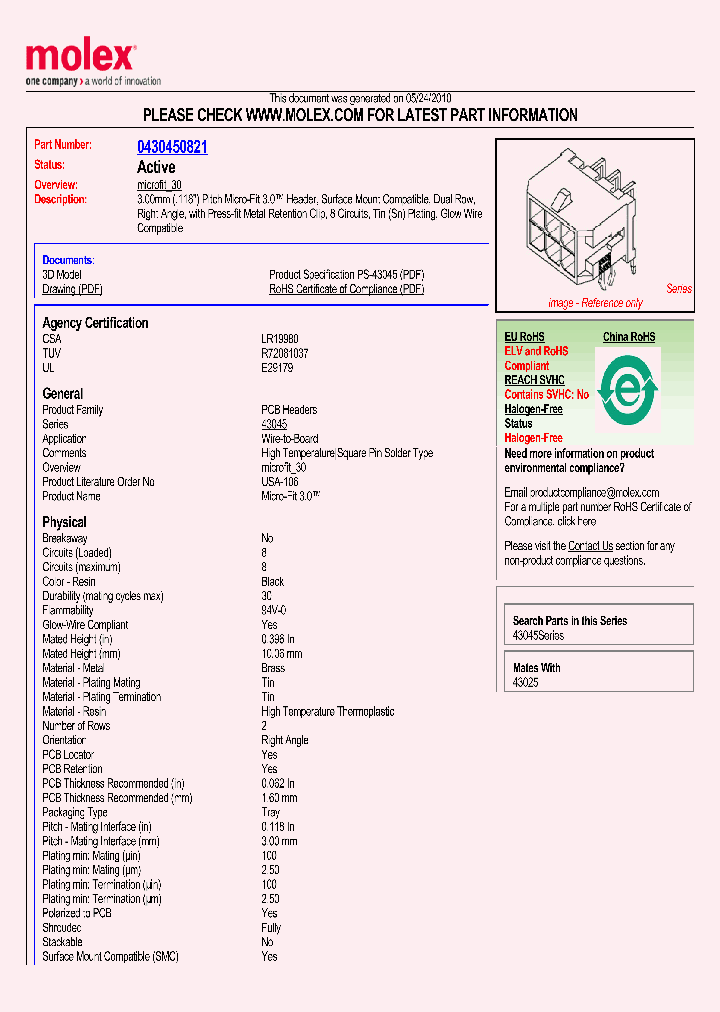 43045-0821_5582277.PDF Datasheet