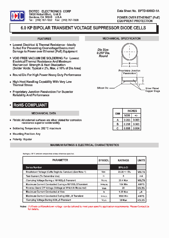 BPTD-6000D-1A_5602403.PDF Datasheet
