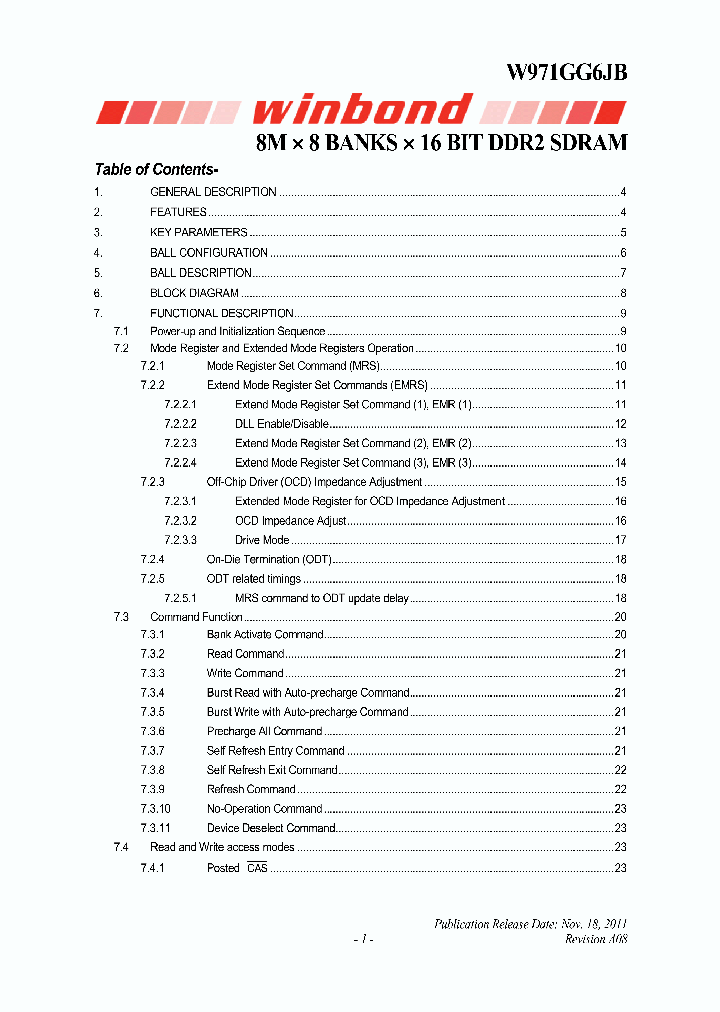 W971GG6JB_5584247.PDF Datasheet