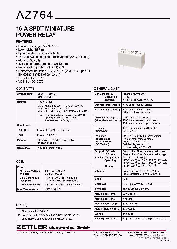 AZ764_5585222.PDF Datasheet