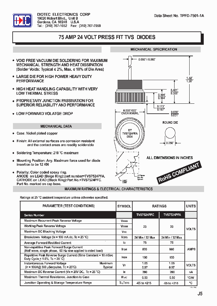TPFD-7501-1A_5585494.PDF Datasheet