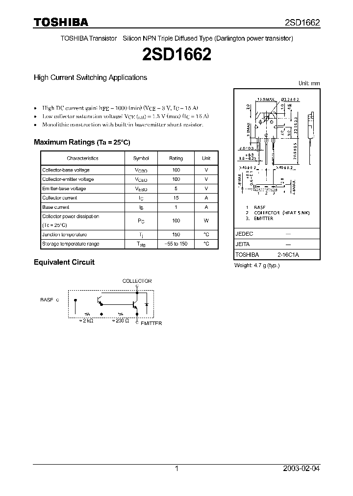 2SD1662_5587498.PDF Datasheet